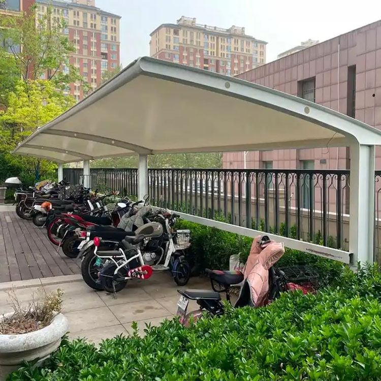 隆子县膜结构电动车棚